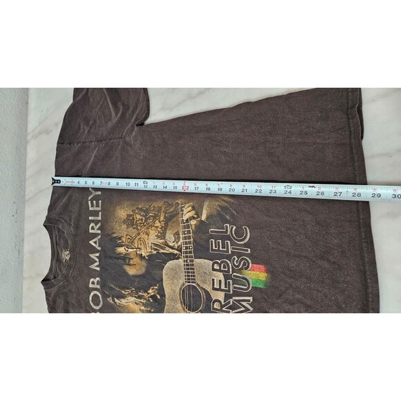 Vintage Bob Marley Rebel Music Crew Neck Short Sleeves Men's T-Shirt Size XXL - Picture 4 of 6